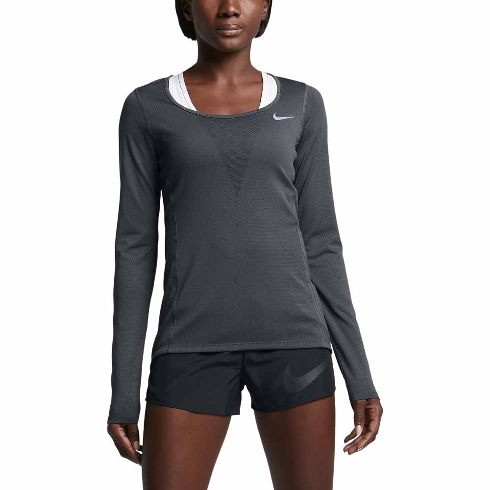 Nike Zonal Cooling Relay L/S Top Black 