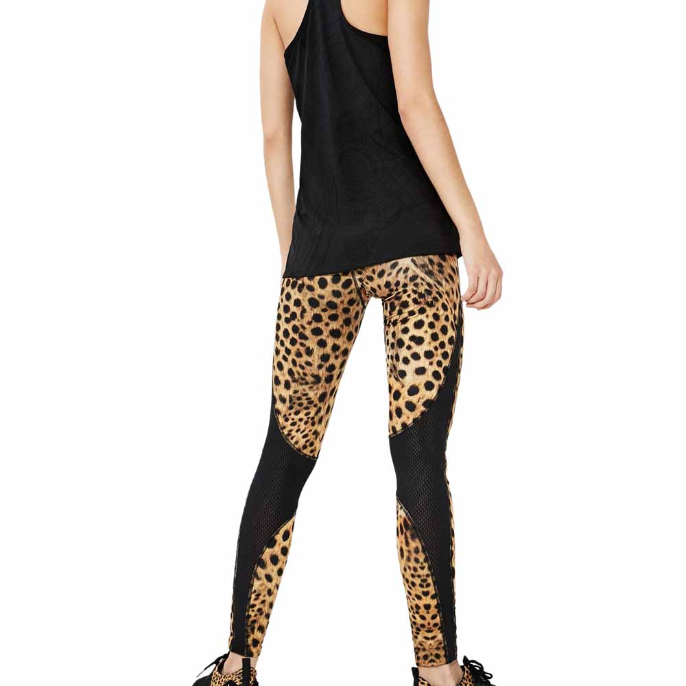 Desigual Womens Sport Long Tight with Mesh Wild 
