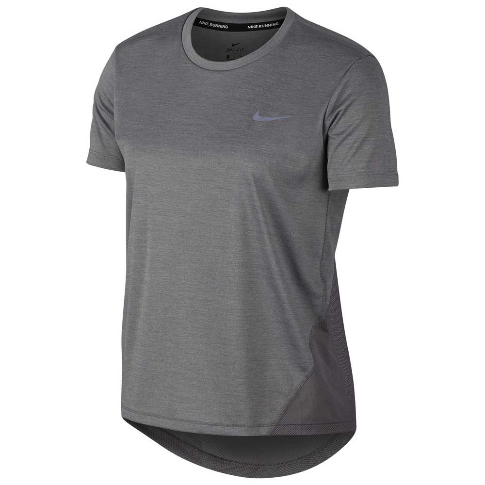 Nike Miler Short Sleeve T-Shirt Grey buy and offers on Deanpresnall