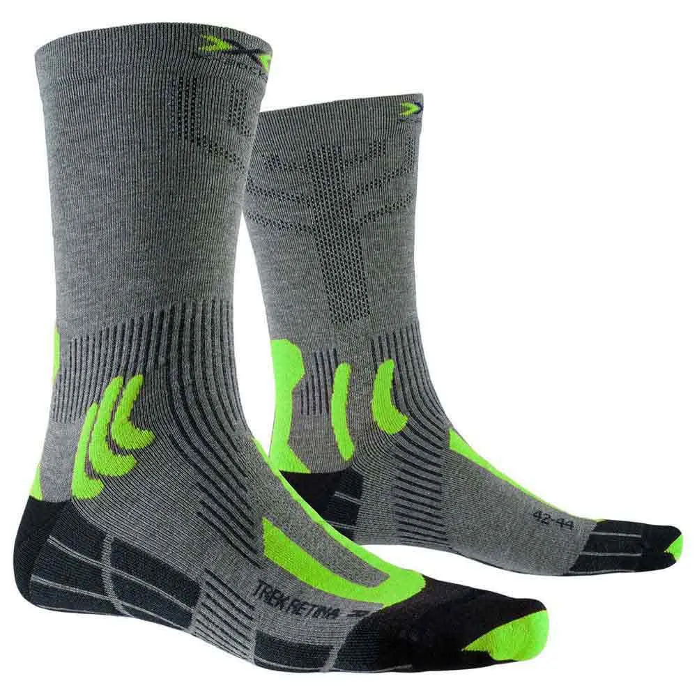 XSOCKS Trek Retina Socks Grey buy and offers on Runnerinn