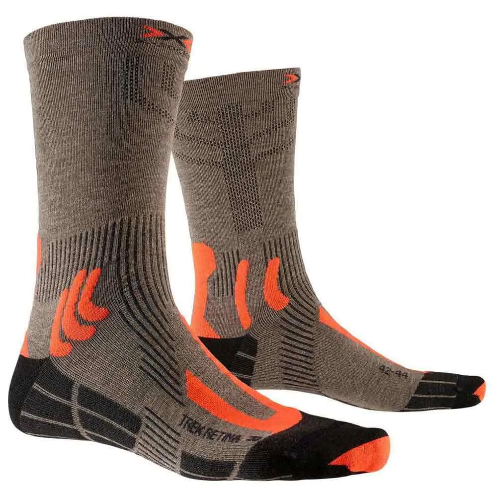 XSOCKS Trek Retina Brown buy and offers on Runnerinn