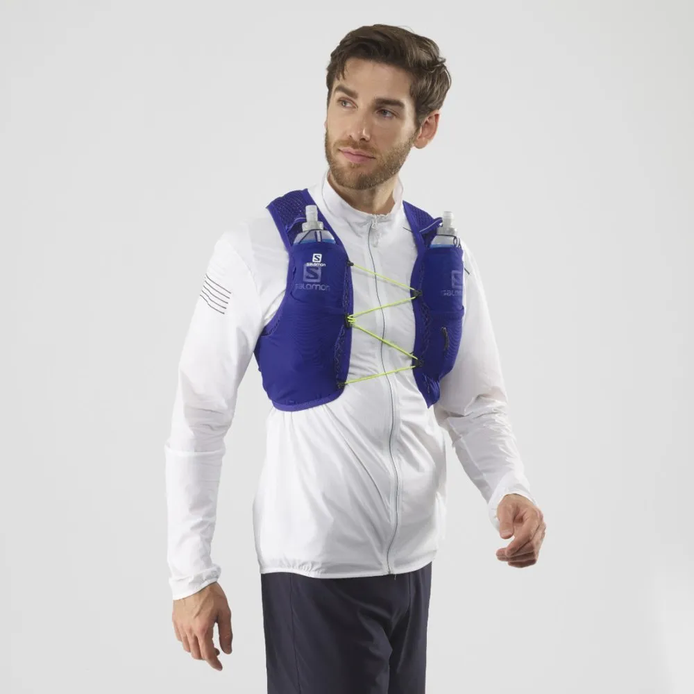 Salomon Active Skin 4 Set Hydration Vest Blue, Runnerinn
