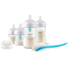 Philips avent Pack Natural Response Airfree : 2 Biberones Con Sistema Airfree 125ml + 2 Biberones Con Sistema Airfree 260ml + 1 Cepillo Limpieza Biberones + 1 Chupete Ultra Soft
