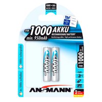 Ansmann Batterie 1x2 NiMH Ricaricabile 1000 Micro AAA 950mAh