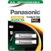 Panasonic Batterie Evolta Ricaricabili 1x2 NiMH Mignon AA 2450mAh