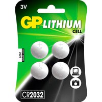 Gp batteries Litium 4 CR2032 3V Paristot