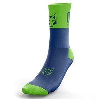 otso-calcetines-multi-sport-medium-cut-electric-blue-fluor-green