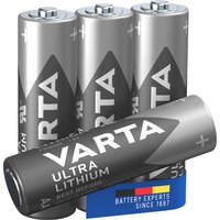 Varta Baterias De Lítio 6106301404 LR06 AA 4 Unidades
