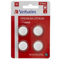 Verbatim Batteries à Lithium 49533 CR 2032 4 Unités
