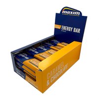 Maxim Chocolate / Caramel 55g Energy Bars Box 25 Units