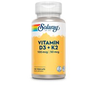 Solaray Vitaminas Big D3 4000ui and K2 50mcgr 120 Capsulas