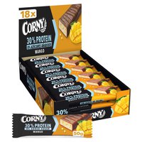 corny-box-protein-chocolate-riegel-und-kostliche-mango-mit-30--protein-und-nein-hinzugefugt-zucker-50g-18-einheiten