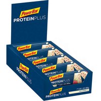 powerbar-protein-plus-33-90g-10-einheiten-vanille-und-himbeere-energie-riegel-kasten