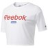 Reebok T-Shirt Manche Courte Linear Logo Crop