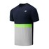 New Balance Striped Acclerate T-shirt med korte ærmer